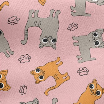 Big-eyed Cat And Chihuahua Jersey Backed Fleece