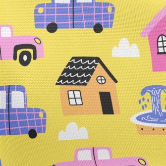 Houses And Cars Pongee