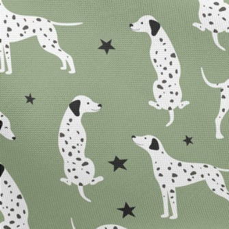 Cute Cartoon Dalmatian Pongee