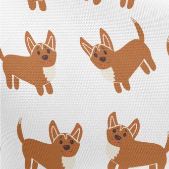 Cute Corgi Graffiti Pongee