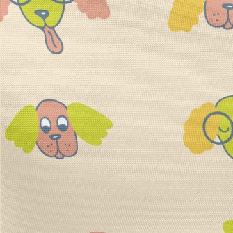Hand Drawn Spaniel Pongee