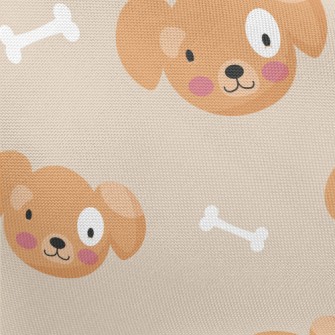Happy Smiling Puppy Pongee