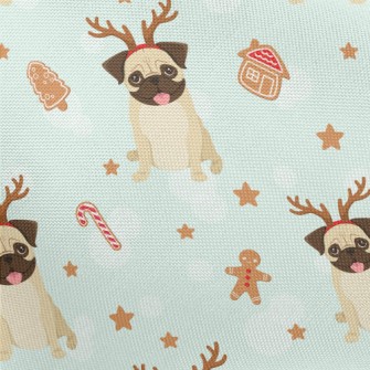Christmas Pug Pongee