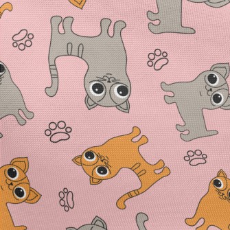 Big-eyed Cat And Chihuahua Pongee