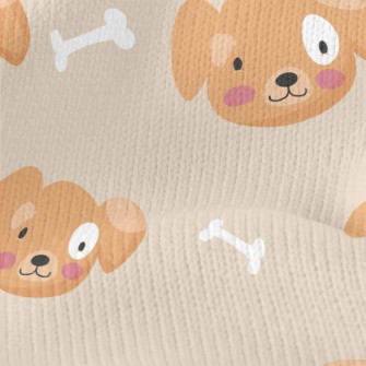 Happy Smiling Puppy Stretch Jersey