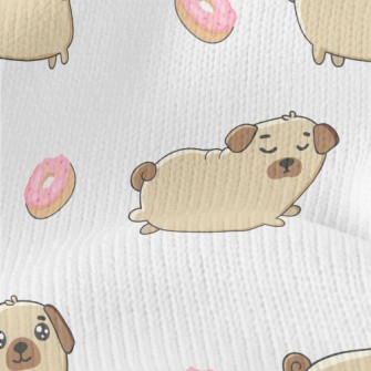 Pug And Donuts Stretch Jersey