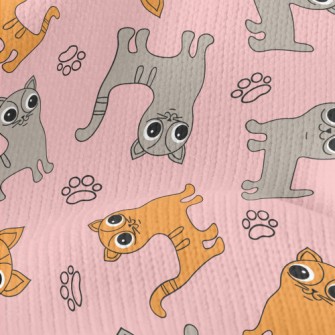 Big-eyed Cat And Chihuahua Stretch Jersey