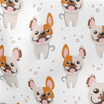 Naughty Bulldog Lightweight Cotton Poplin