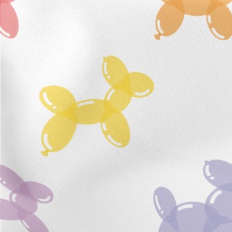 Colorful Balloon Dog Lightweight Cotton Poplin