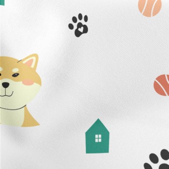 Emotional Shiba Inu Lightweight Cotton Poplin