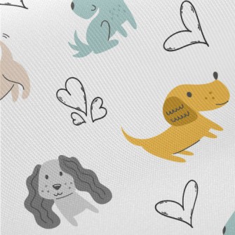 Colorful Puppy Midweight Cotton Poplin