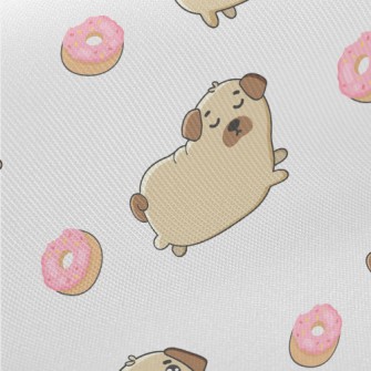 Pug And Donuts Midweight Cotton Poplin
