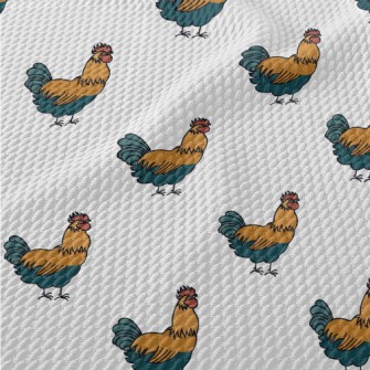 Farm Rooster Birdseye Piqué