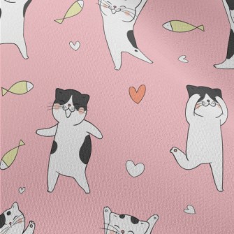 Happy Cat Dancing Chiffon