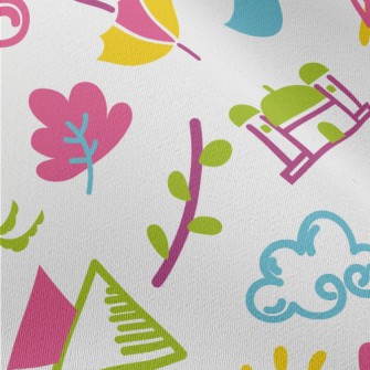 Colorful Travel Around The Wor Chiffon