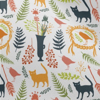 Colored Garden Silhouette Chiffon