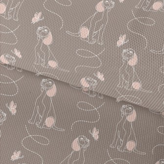 Beagle Watching Butterflies Waterproof Oxford