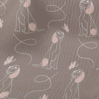 Beagle Watching Butterflies Terry