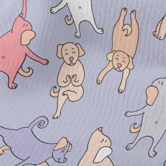 Delicate Puppy Doing Yoga Terry