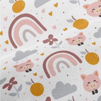 Cartoon Happy Pig Performance Linen