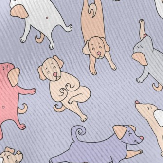 Delicate Puppy Doing Yoga Standard Corduroy