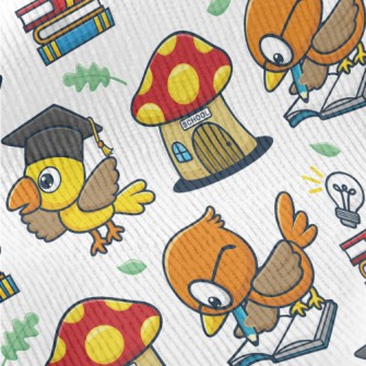 Smart Bird Goes To School Standard Corduroy