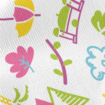 Colorful Travel Around The Wor Standard Corduroy