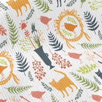 Colored Garden Silhouette Standard Corduroy