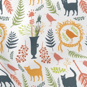 Colored Garden Silhouette Stretch Ponte