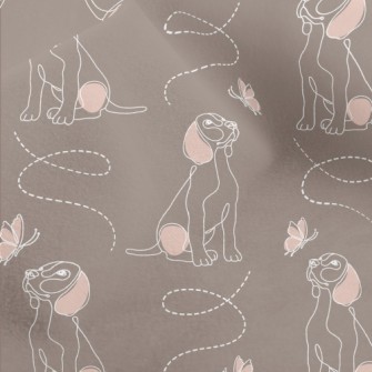 Beagle Watching Butterflies Micro Fleece