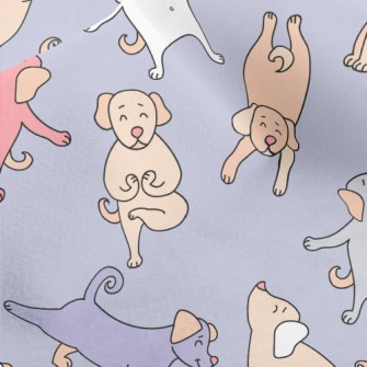Delicate Puppy Doing Yoga Micro Fleece