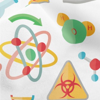 Chemical Research Symbols Micro Fleece