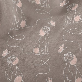 Beagle Watching Butterflies Minky