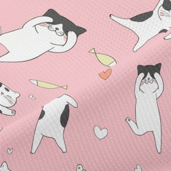 Happy Cat Dancing Piqué