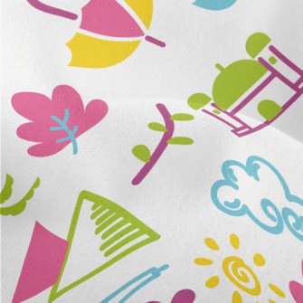 Colorful Travel Around The Wor Lightweight Performance Linen
