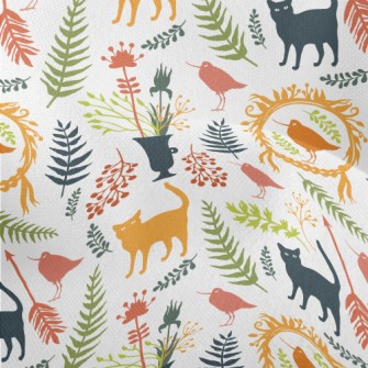 Colored Garden Silhouette Lightweight Performance Linen