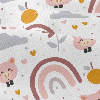 Cartoon Happy Pig Modern Jersey