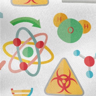 Chemical Research Symbols Jersey Backed Fleece