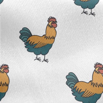 Farm Rooster Jersey Backed Fleece