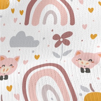 Cartoon Happy Pig Stretch Jersey