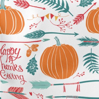 Celebrate Thanksgiving Lightweight Cotton Poplin