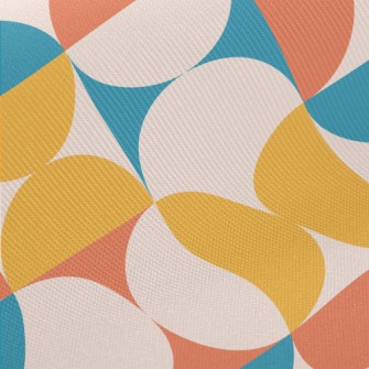 Colorful Abstract Geometric Pa Twill