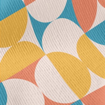 Colorful Abstract Geometric Pa Standard Corduroy