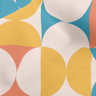 Colorful Abstract Geometric Pa Micro Fleece