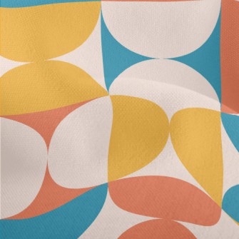 Colorful Abstract Geometric Pa Lightweight Performance Linen