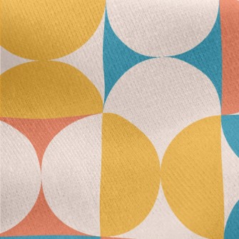 Colorful Abstract Geometric Pa Jersey Backed Fleece