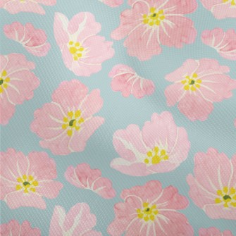 Watercolor Pink Flowers Dobby