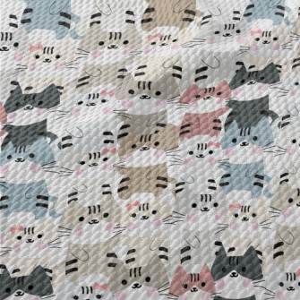 Couple Of Cats Birdseye Piqué