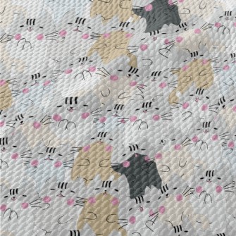 Lazy Blush Cat Birdseye Piqué