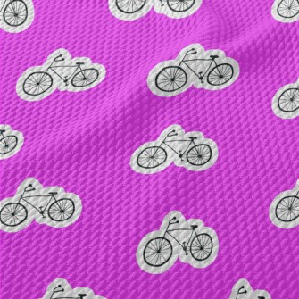 Simple Lines Bicycle Birdseye Piqué
